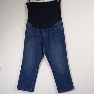 Liz Lange Maternity Jean Capri Size 12 With Spandex Panel